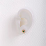 Color circle earrings