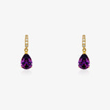 Pendientes Color Amatista