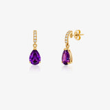 Amethyst-Colored Earrings