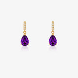 Amethyst-Colored Earrings