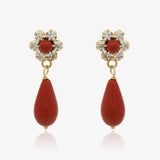 Pendientes Lágrima Flor