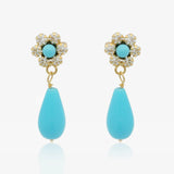 Pendientes Lágrima Flor