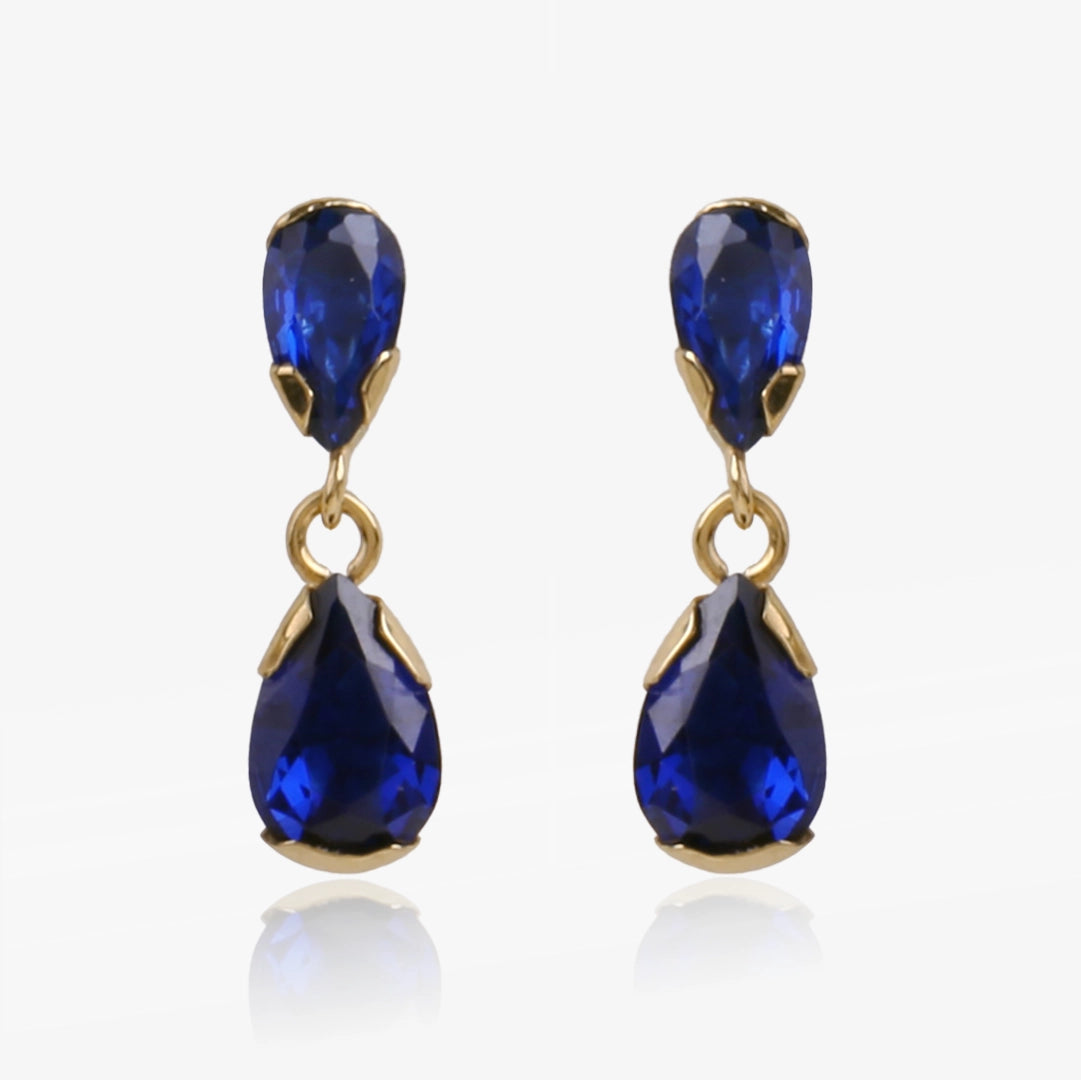 Sapphire drop earrings