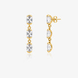 Oval Stone Earrings