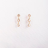 Dott zircon earrings