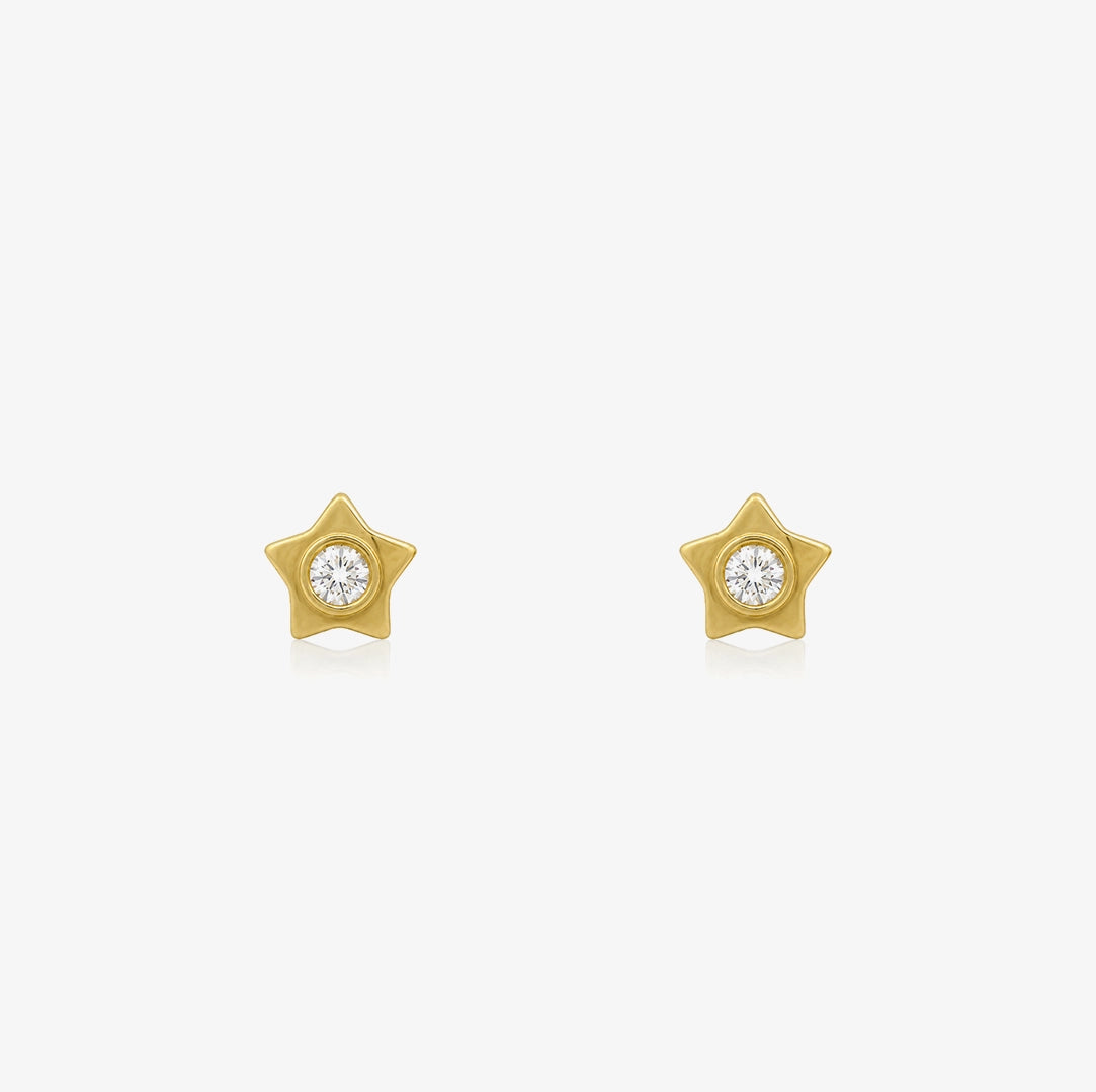 5 Point Star Earrings
