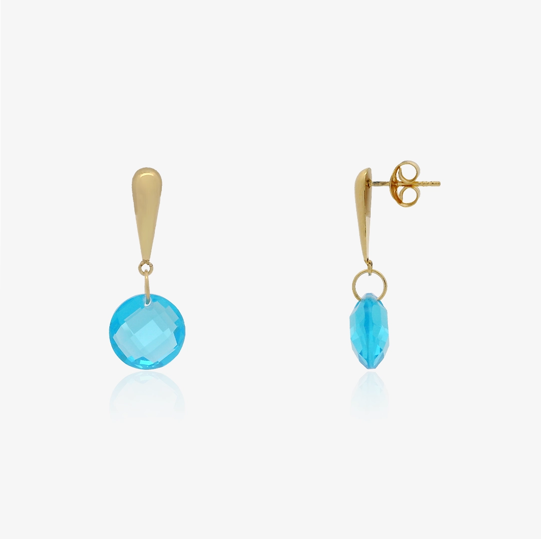 Pendientes Azul Briolet