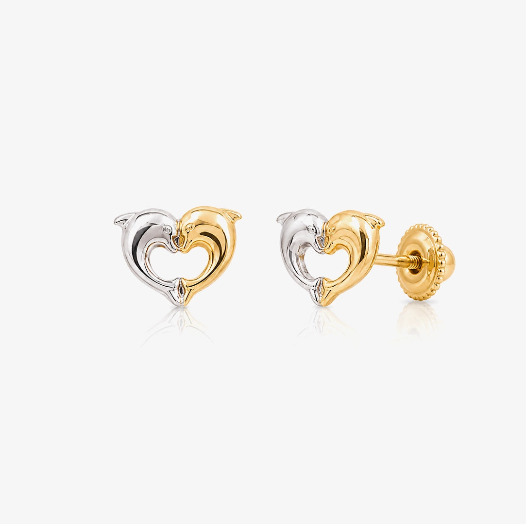 Pendientes Bicolor Delfines