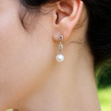 Pendientes largo Perlas