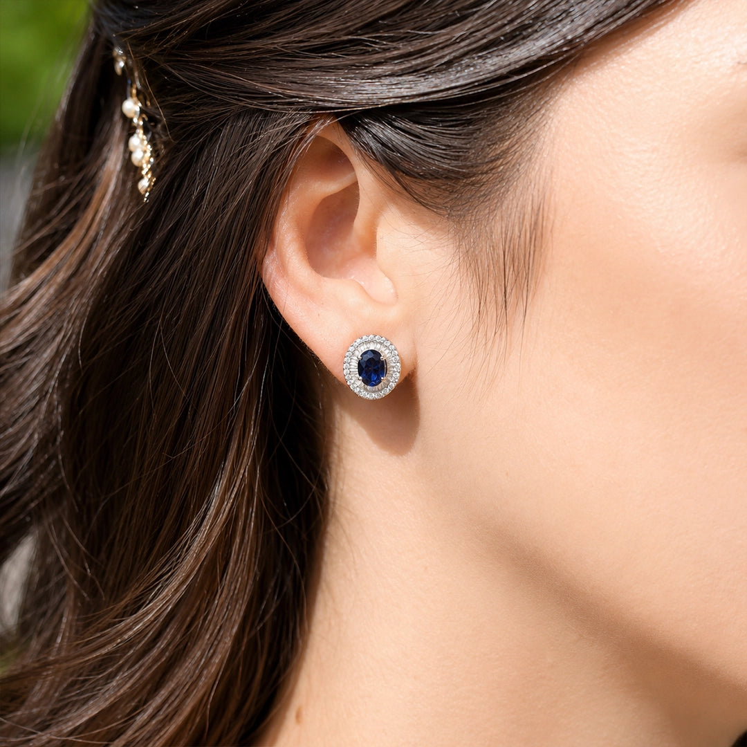 Pendientes Zafiro