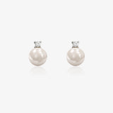 Pendientes Perla y Diamantes
