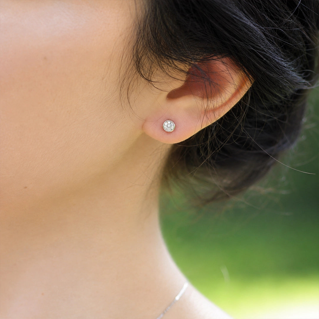 Pendientes Diamante Redondos