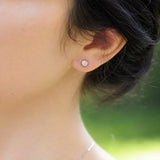 Round Diamond Earrings