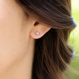 Chaton Diamond Earrings