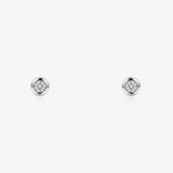 Chaton Diamond Earrings