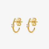 Central Diamond Earrings