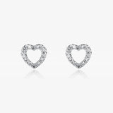 Diamond Heart Earrings