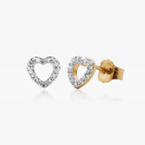 Diamond Heart Earrings