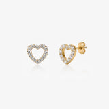 Diamond Heart Earrings