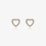 Diamond Heart Earrings