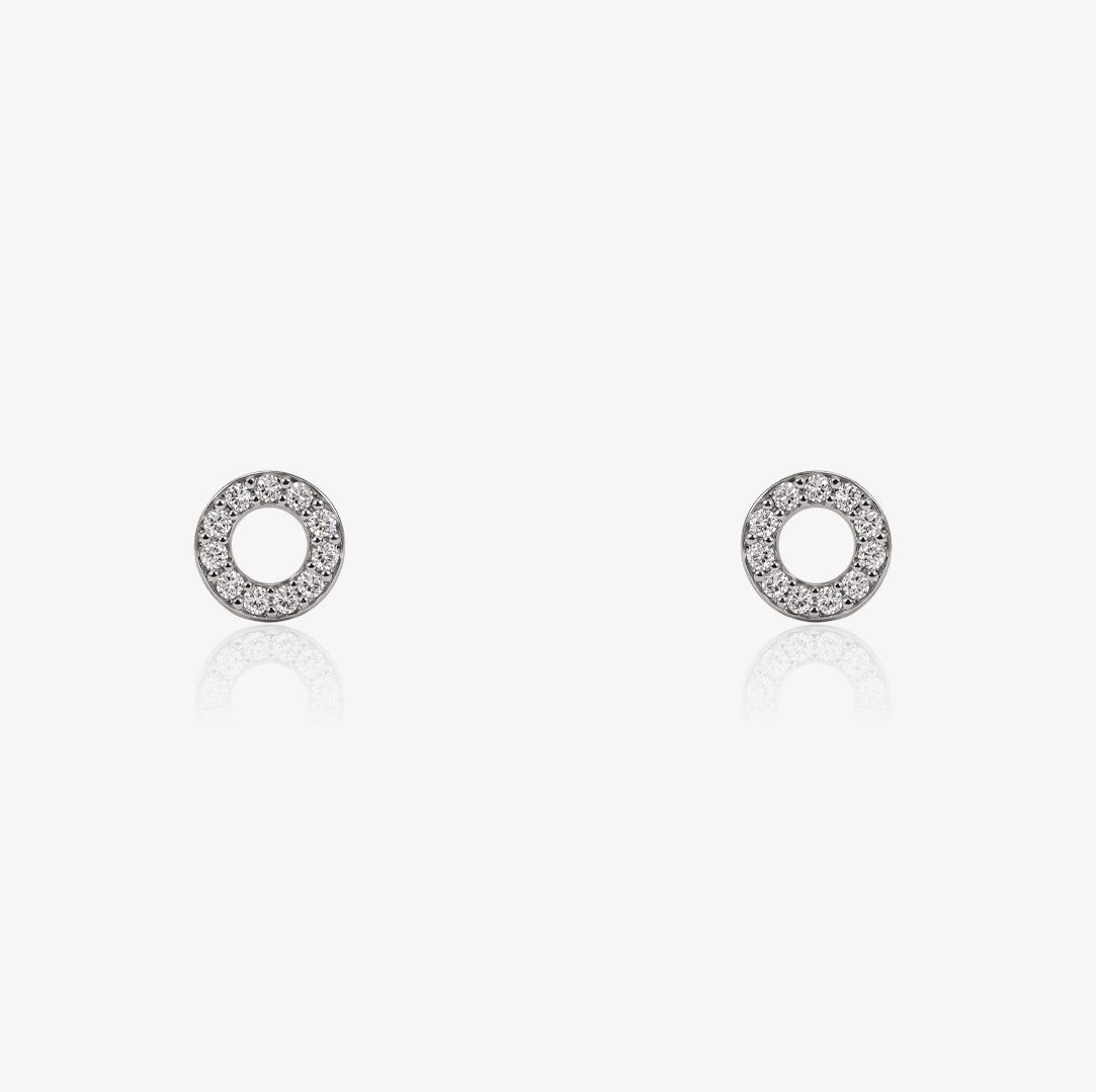 Pendientes Diamante Circulo