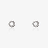Pendientes Diamante Circulo