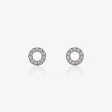 Pendientes Diamante Circulo