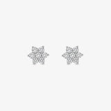 Diamond Flower Earrings