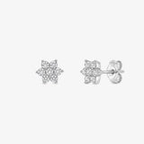 Diamond Flower Earrings