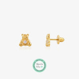 Pendientes Baby+ Osito circonita