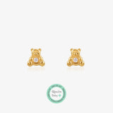 Pendientes Baby+ Osito circonita