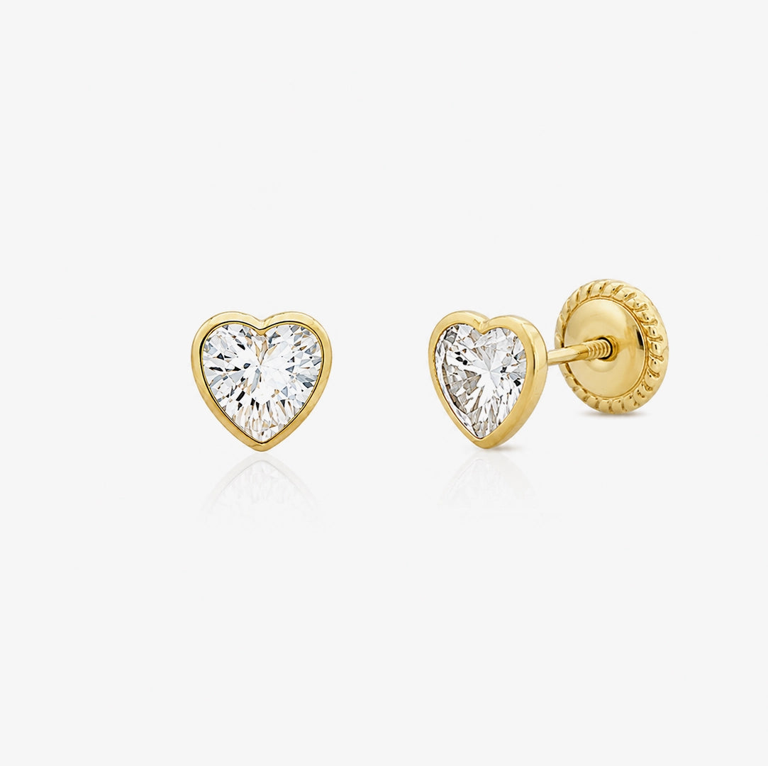 Pendientes Corazón Bocelado