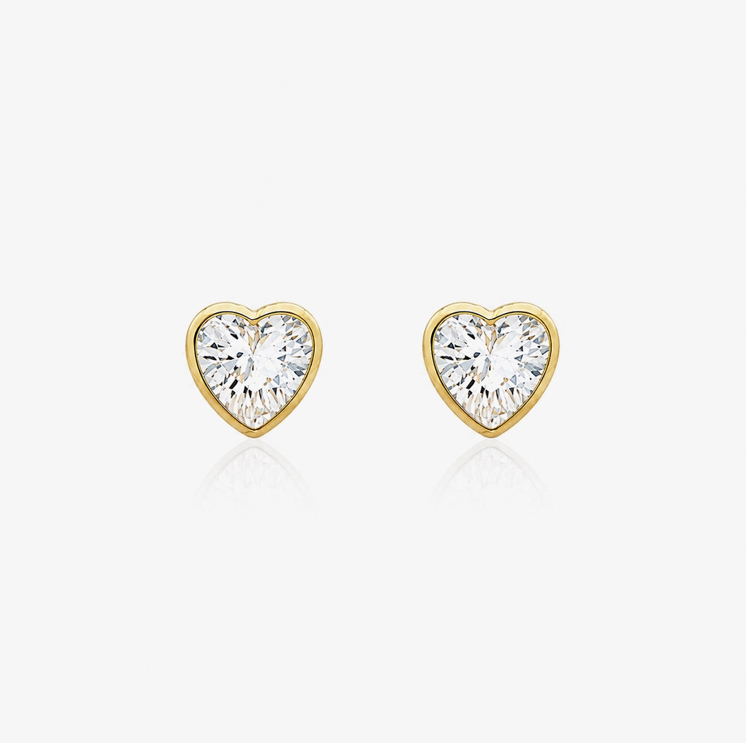 Pendientes Corazón Bocelado