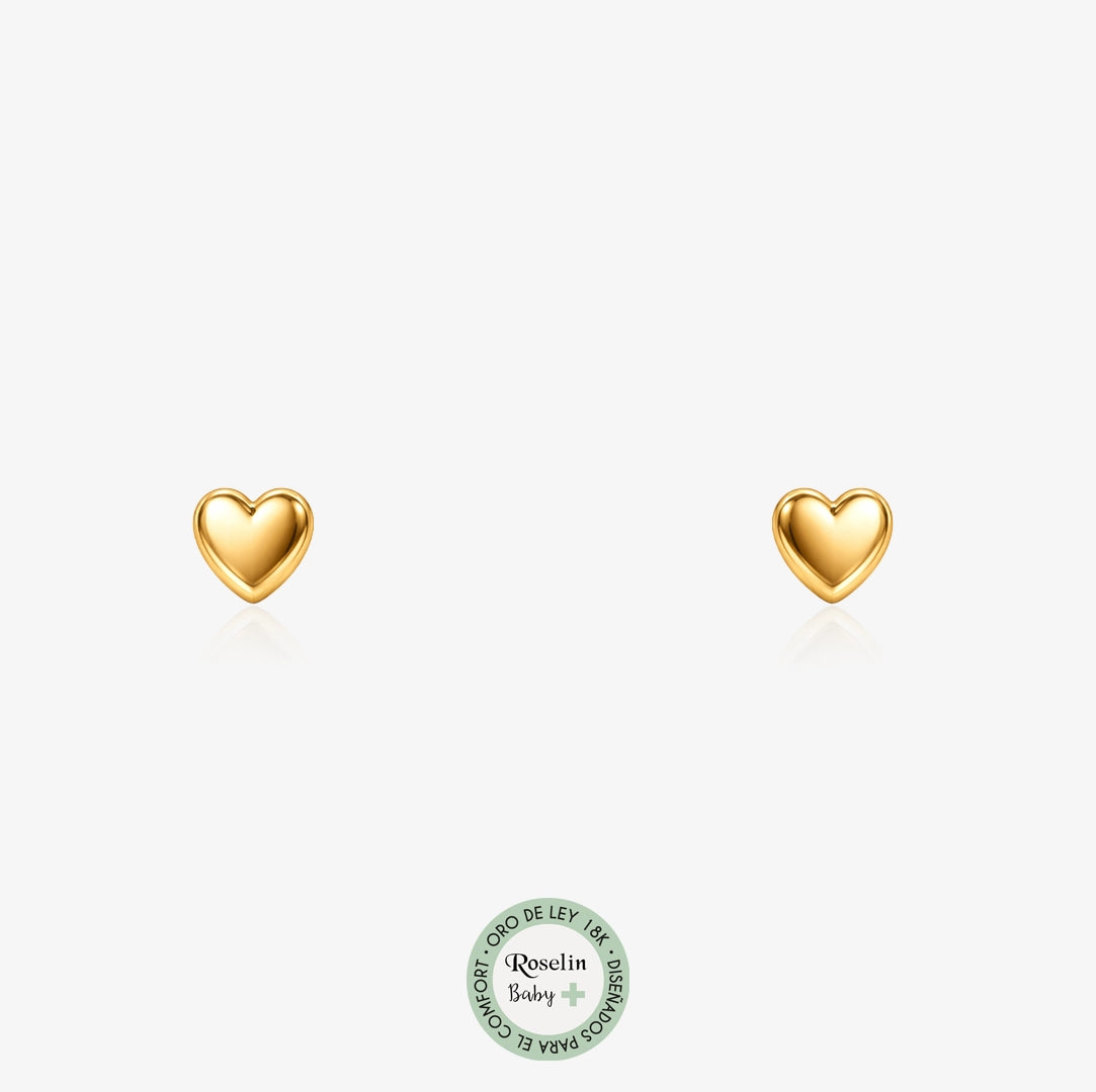 Baby+ Heart Glitter Earrings