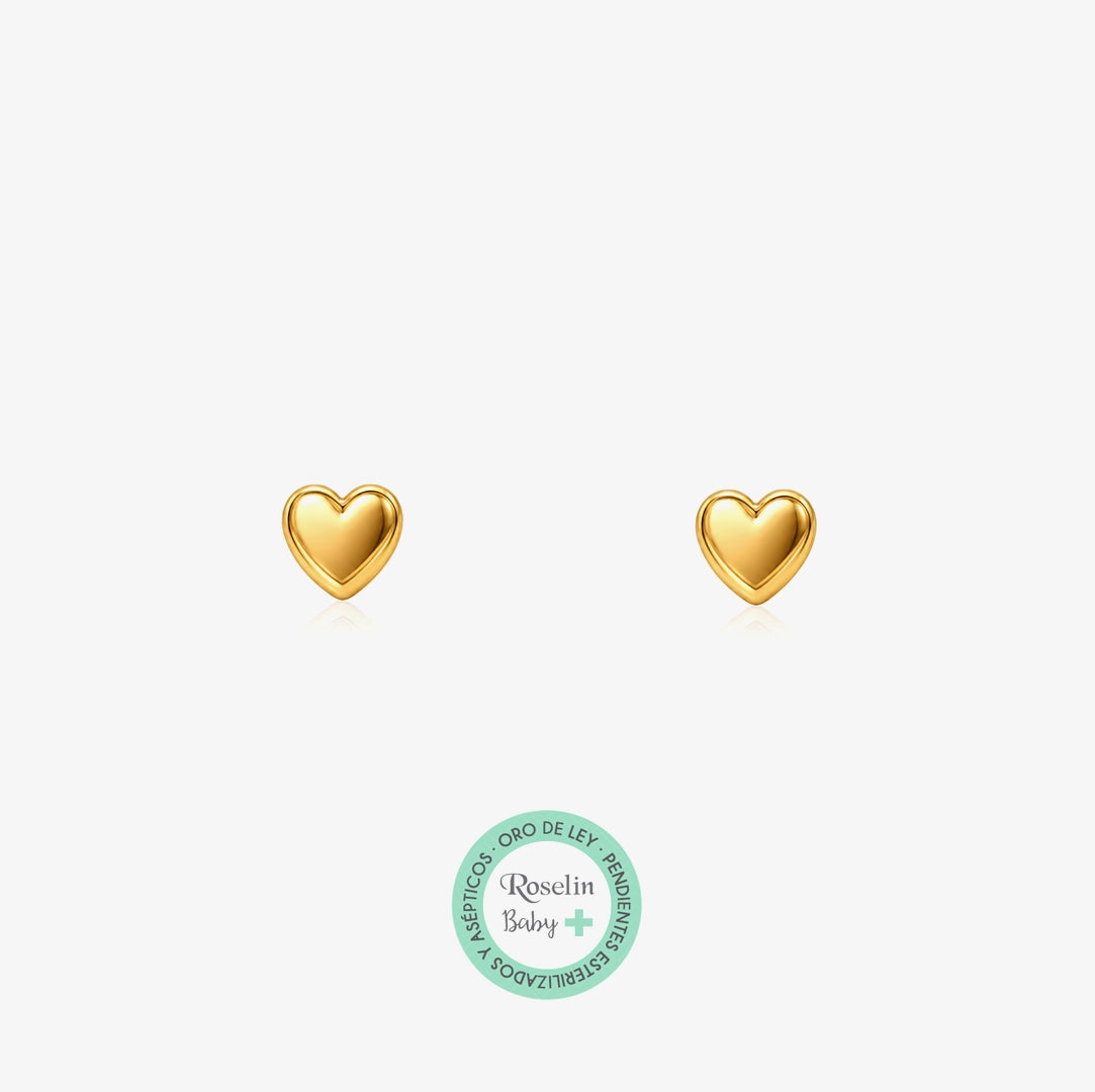 Baby+ Heart Glitter Earrings