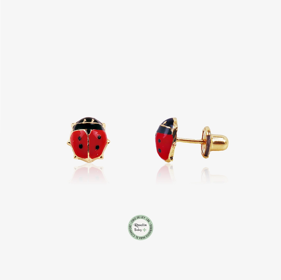 Pendientes Baby+ Mariquita