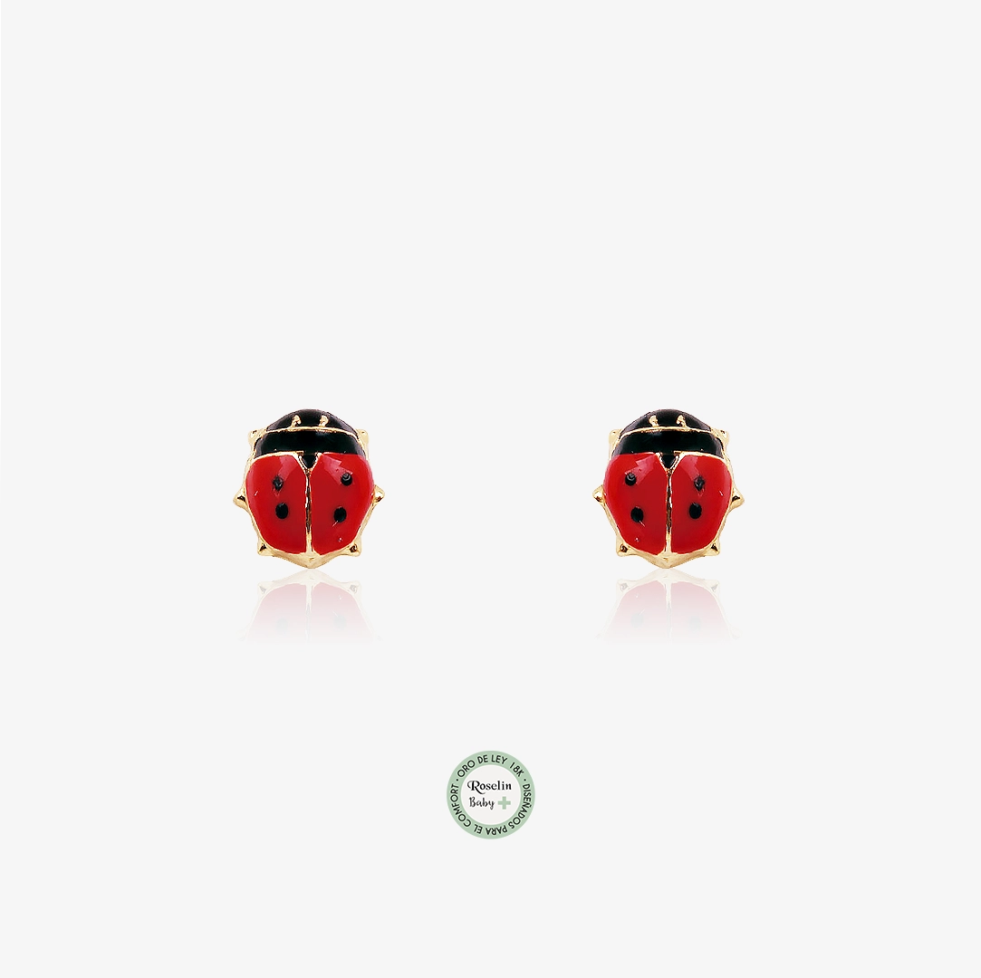 Pendientes Baby+ Mariquita
