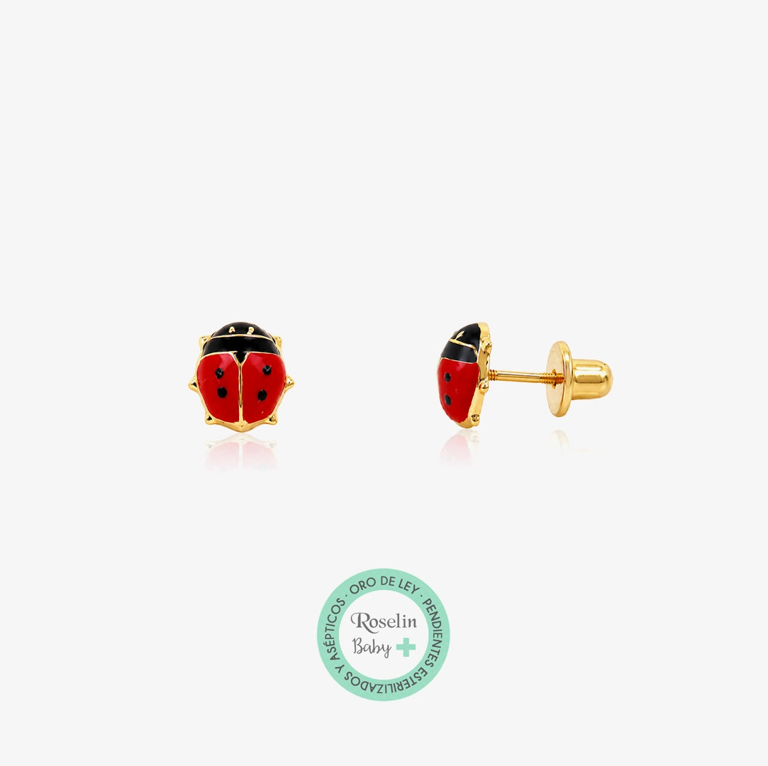Pendientes Baby+ Mariquita