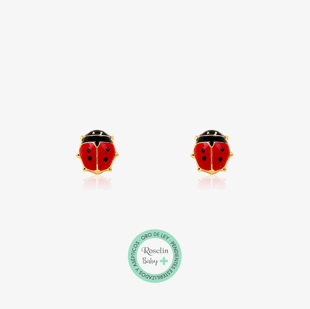 Pendientes Baby+ Mariquita