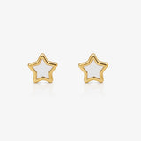 Pendientes estrellas nácar