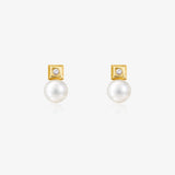 You and Me Square Stud Earrings
