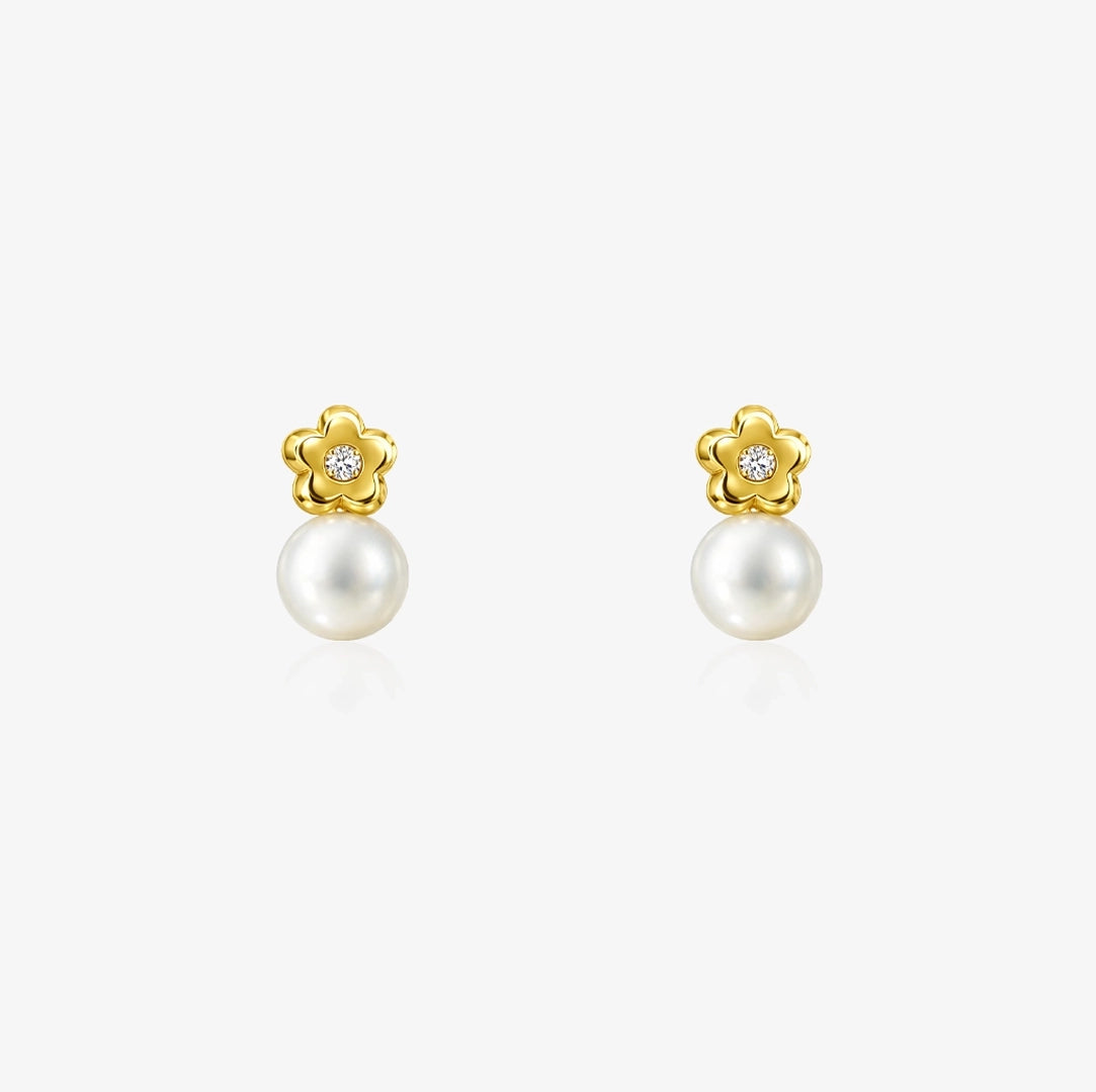 You and I flower earrings