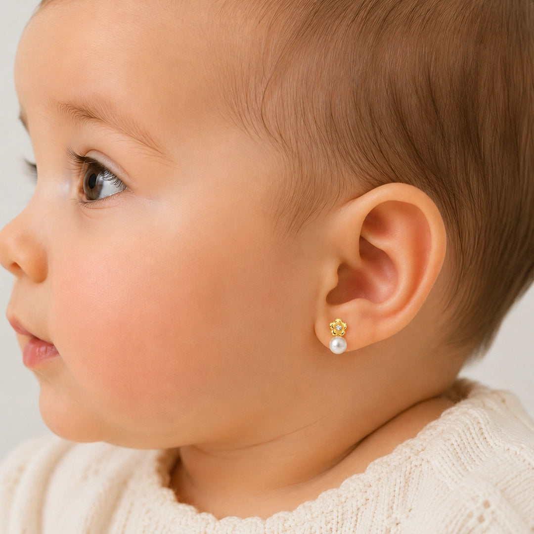You and I flower earrings