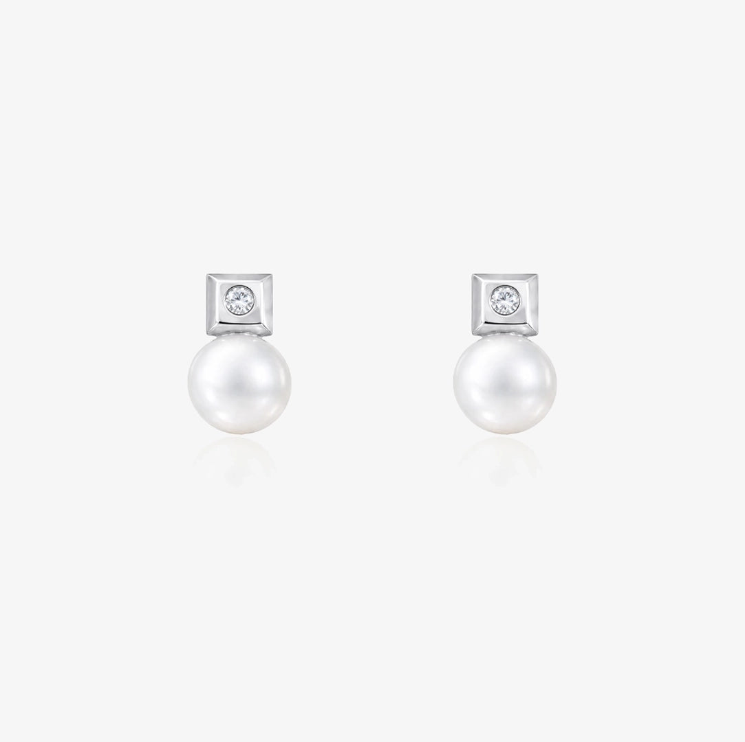 You and Me Square Stud Earrings