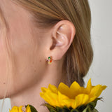 Quadruple color earrings