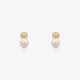 Pendientes Omega Perlas