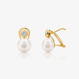 Omega Pearl Earrings