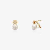 Pendientes Omega Perlas