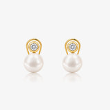 Omega Pearl Earrings