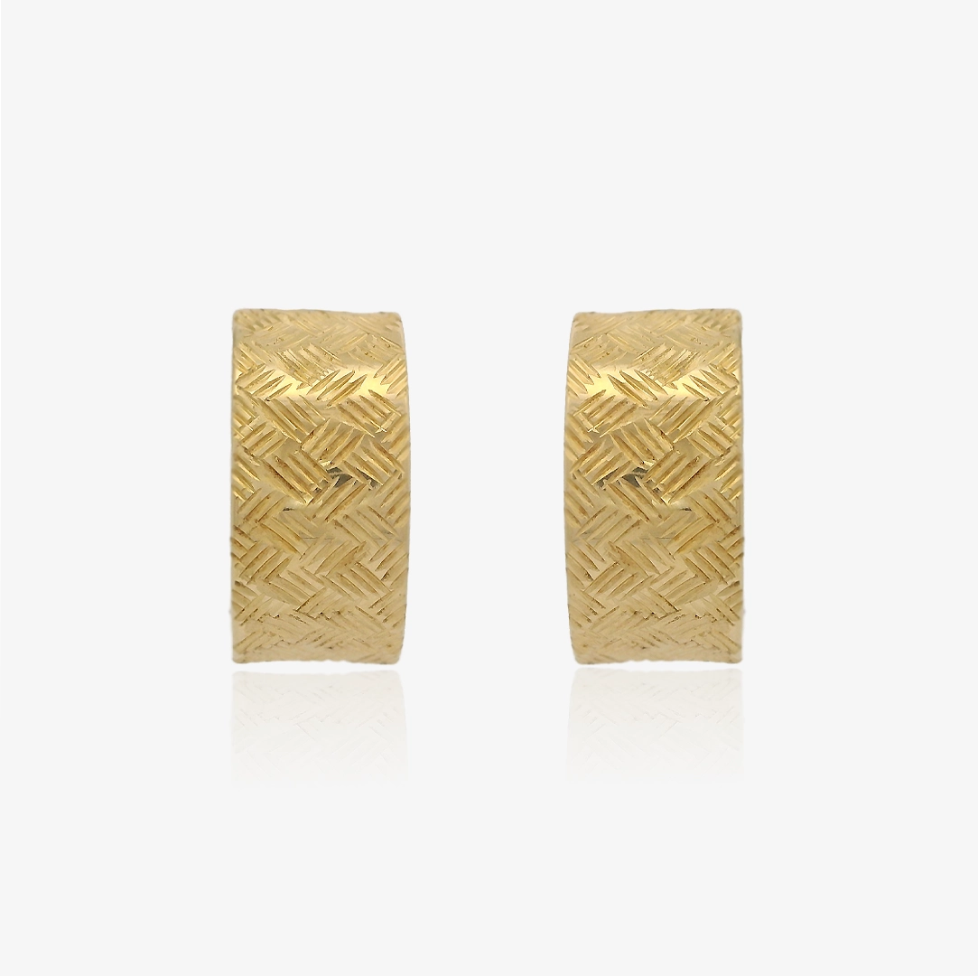 Pendientes Omega Tallados